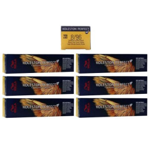 Wella Koleston Perfect ME Rich Naturals 6 x 60 ml 8/96 hellblond cendre-violett