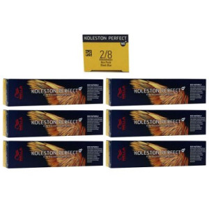 Wella Koleston 6 x 60 ml 2/8 blauschwarz