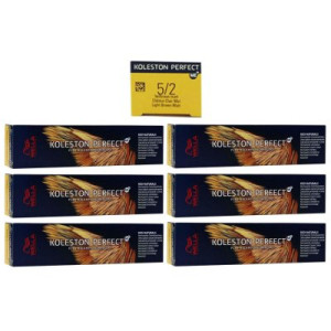 Wella Koleston 6 x 60 ml 5/2 hellbraun matt
