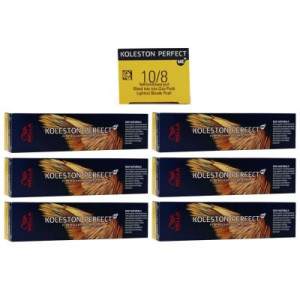 Wella Koleston 6 x 60 ml 10/8 hell lichtblond pearl