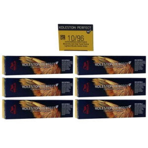 Wella Koleston 6 x 60 ml 10/96 hell lichtblond cendre violett