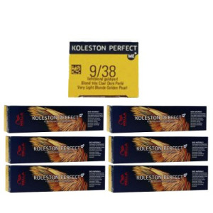 Wella Koleston Perfect ME Rich Naturals 6 x 60 ml 9/38 lichtblond gold pearl