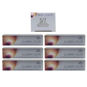 Wella Illumina 6 x 60 ml 5/7 hellbraun braun