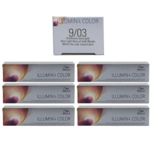 Wella Illumina 6 x 60 ml 9/03 lichtblond natur gold