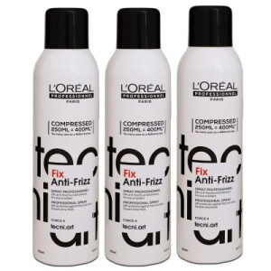 Loreal Tecni. ART Fix Anti Frizz 3 x 250 ml Haarspray Strong Hold 4