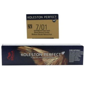 Wella Koleston Perfect ME Pure Naturals 60 ml 7/01 mittelblond natur asch