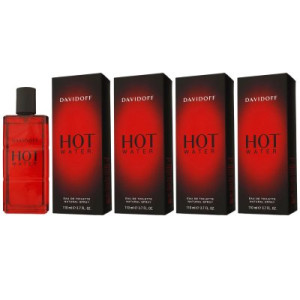 Davidoff Hot Water 4 x 110 ml Eau de Toilette EDT Herrenduft