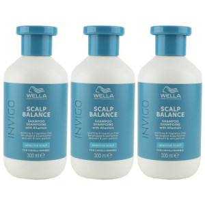 Wella Invigo Scalp Balance Sensitive Scalp 3 x 300 ml Anti Schuppen Shampoo