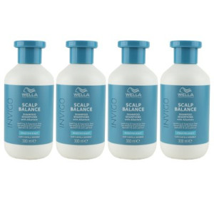 Wella Invigo Scalp Balance Sensitive Scalp 4 x 300 ml Anti Schuppen Shampoo