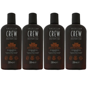 American Crew Daily Cleansing Shampoo 4 x 250 ml Reinigungsshampoo