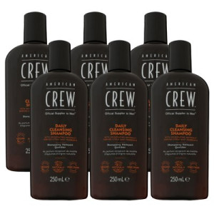 American Crew Daily Cleansing Shampoo 6 x 250 ml Reinigungsshampoo