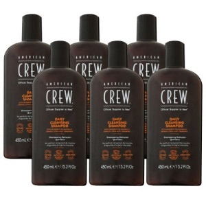 American Crew Daily Cleansing Shampoo 6 x 450 ml Reinigungsshampoo
