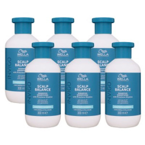 Wella Invigo Scalp Balance Anti Dandruff 6 x 300 ml Shampoo Anti Schuppen Shampoo