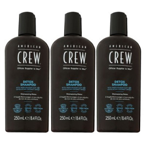 American Crew Reinigungsshampoo 3 x 250 ml Haarshampoo Herren