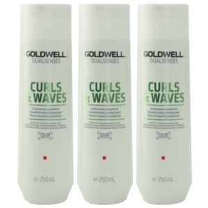 Goldwell Dualsenses Curls & Waves Hydrating 3 x 250 ml Shampoo für lockiges Haar
