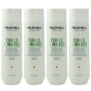 Goldwell Dualsenses Curls & Waves Hydrating 4 x 250 ml Shampoo für lockiges Haar