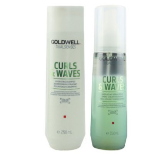 Goldwell Dualsenses Curls & Waves Hydrating 250 ml Shampoo & 150 ml Feuchtigkeitsserum
