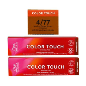 Wella Color Touch Deep Browns 2 x 60 ml 4/77 mittelbraun braun-intensiv