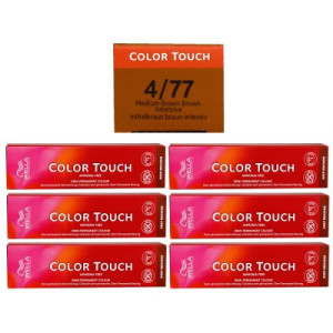 Wella Color Touch Deep Browns 6 x 60 ml 4/77 mittelbraun braun-intensiv