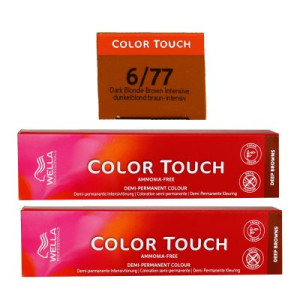 Wella Color Touch Deep Browns 2 x 60 ml 6/77 dunkelblond braun-intensiv