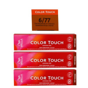 Wella Color Touch Deep Browns 3 x 60 ml 6/77 dunkelblond braun-intensiv
