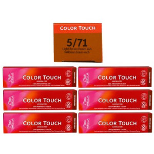 Wella Color Touch Deep Browns 6 x 60 ml 5/71 hellbraun braun asch