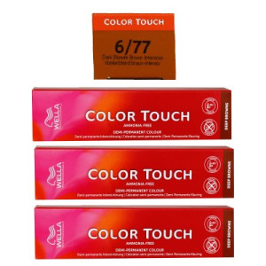Wella Color Touch Deep Browns 3 x 60 ml 6/7 dunkelblond braun