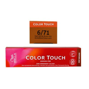 Wella Color Touch Deep Browns 60 ml 6/71 dunkelblond braun asch Intensiv Tönung
