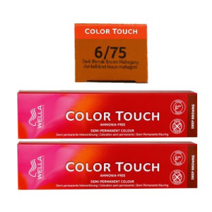 Wella Color Touch Deep Browns 2 x 60 ml 6/75 dunkelblond braun mahagoni