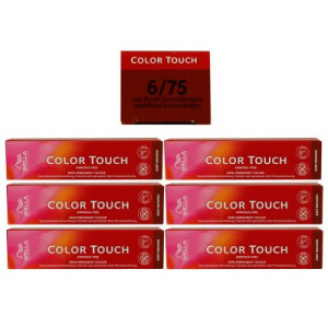 Wella Color Touch Deep Browns 6 x 60 ml 6/75 dunkelblond braun mahagoni