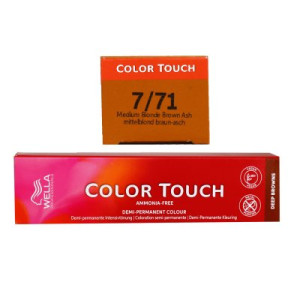 Wella Color Touch Deep Browns 60 ml 7/71 mittelblond braun asch Intensiv Tönung