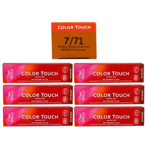 Wella Color Touch Deep Browns 6 x 60 ml 7/71 mittelblond braun asch