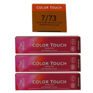 Wella Color Touch Deep Browns 3 x 60 ml 7/73 mittelblond braun gold
