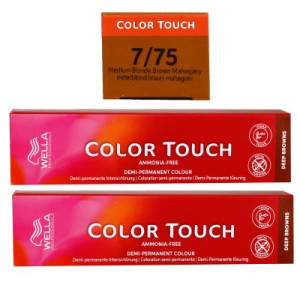 Wella Color Touch Deep Browns 2 x 60 ml 7/75 mittelblond braun mahagoni