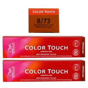 Wella Color Touch Deep Browns 2 x 60 ml 8/73 hellblond braun gold