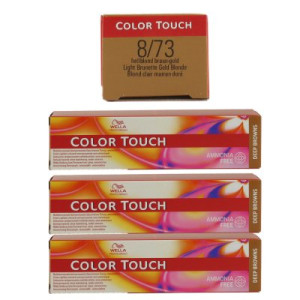 Wella Color Touch Deep Browns 3 x 60 ml 8/73 hellblond braun gold