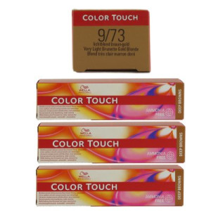 Wella Color Touch Deep Browns 3 x 60 ml 9/73 lichtblond braun gold
