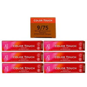 Wella Color Touch Deep Browns 6 x 60 ml 9/75 lichtblond braun mahagoni