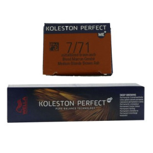 Wella Koleston Perfect ME Deep Browns 60 ml 7/71 mittelblond braun asch