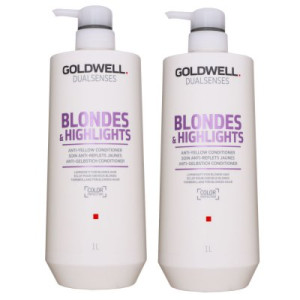 Goldwell Dualsenses Blondes & Highlights 2 x 1000 ml Conditioner für Blondes Haar