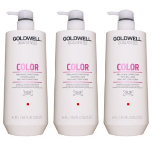 Goldwell Dualsenses Color Brilliance 3 x 1000 ml Conditioner für coloriertes feines Haar