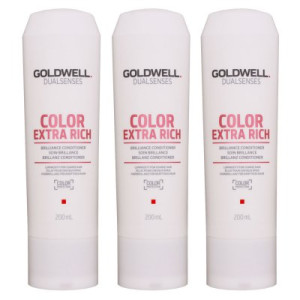 Goldwell Dualsenses Color Extra Rich 3 x 200 ml Conditioner für coloriertes Haar