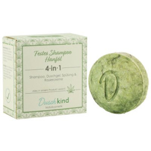 Duschkind festes Shampoo Hanföl 56 g für Haut und Haare Biohanf