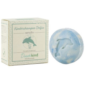 Duschkind festes Kindershampoo Delfin 56 g für die tägliche Haut und Haar Pflege