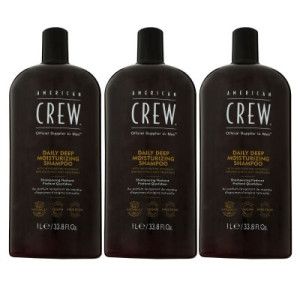 American Crew Deep Moisturing Shampoo 3 x 1000 ml Haarshampoo