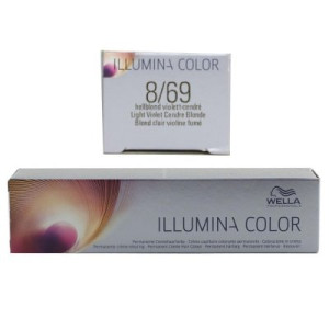 Wella Illumina 60 ml 8/69 hellblond violett cendre permanente Cremehaarfarbe