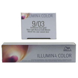 Wella Illumina 60 ml 9/03 lichtblond natur gold permanente Cremehaarfarbe