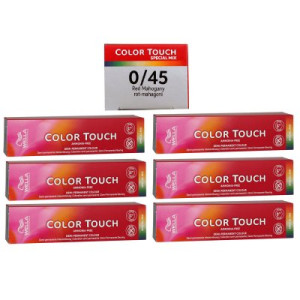 Wella Color Touch Special Mix 6 x 60 ml 0/45 rot mahagoni