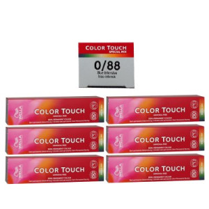 Wella Color Touch Special Mix 6 x 60 ml 0/88 blau intensiv