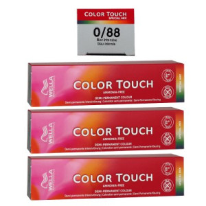 Wella Color Touch Special Mix 3 x 60 ml 0/88 blau intensiv